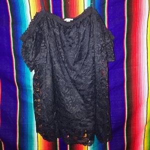 Navy off the shoulder top